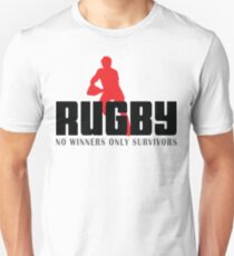Rugby "No Winners Only Suvivors" Unisex T-Shirt