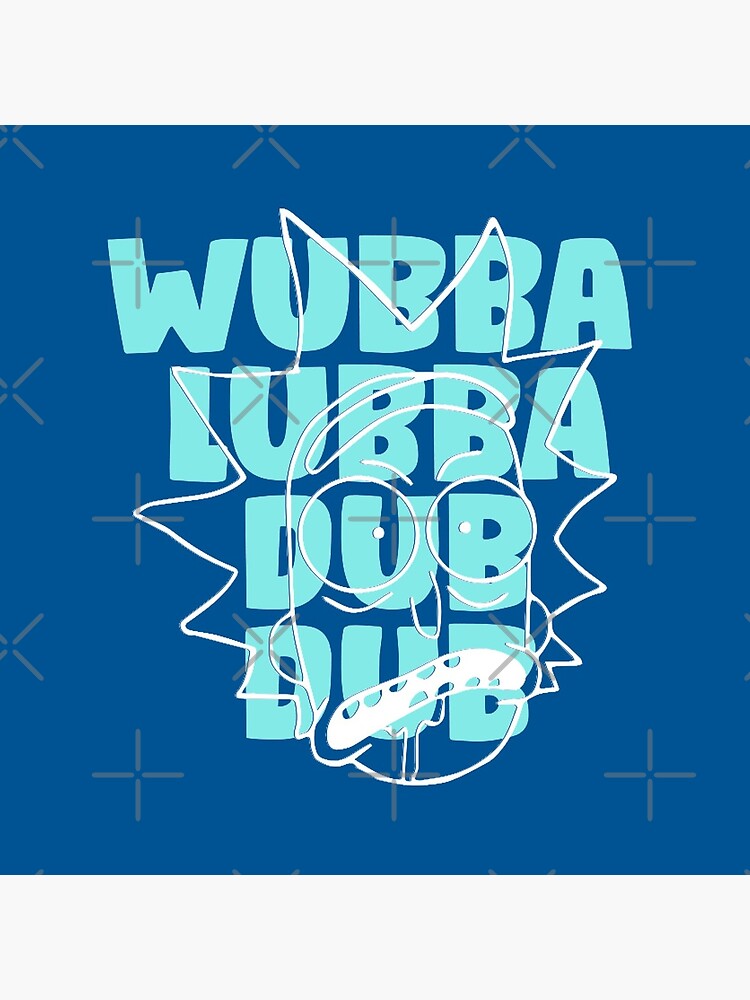 Wubba Lubba Dub Dub - Abstract Awesome Line Art by WaltTheAdobeGuy