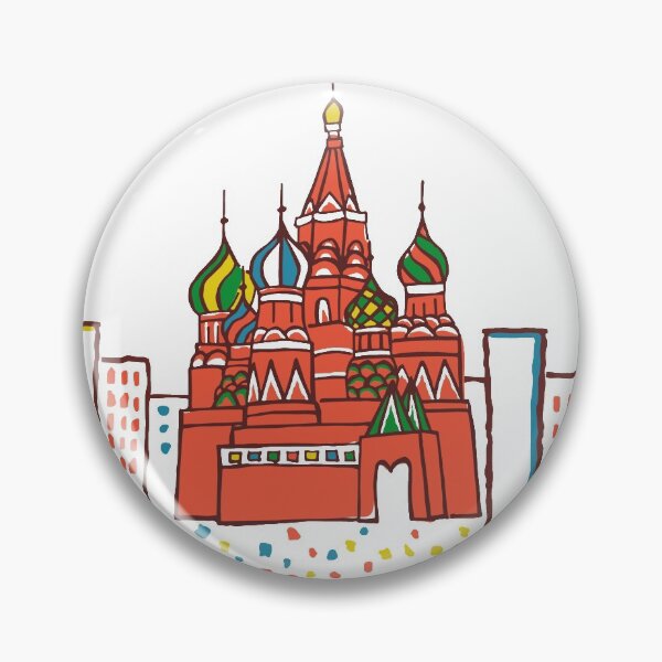 Item preview, Moscow Skyline St. Basil's Cathedral designed and sold by Luciana Lakowsky.