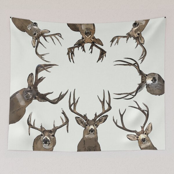 Item preview, Big Buck Deer Composite modern Rustic Collage designed and sold by CynthiaCharlene.