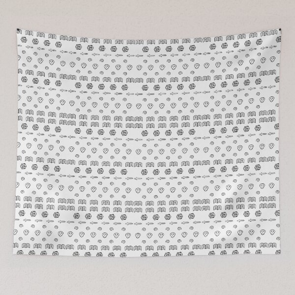Item preview, Dungeons and dragons themed black and white pattern  designed and sold by AArts11.