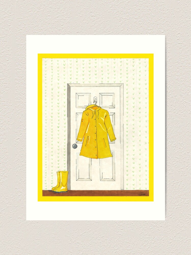 yellow raincoat and boots