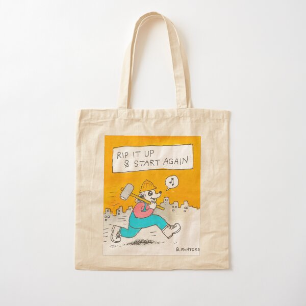 Rip It Up And Start Again Cotton Tote Bag