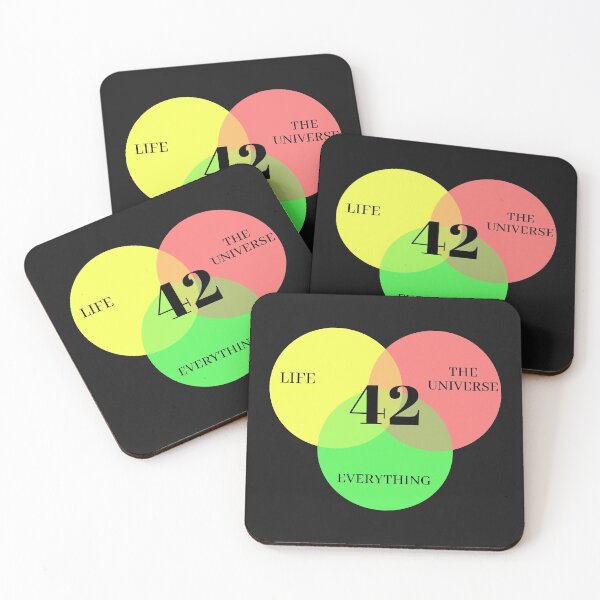 Item preview, Venn Diagram: Life, the Universe & Everything designed and sold by TeaAndPrints.