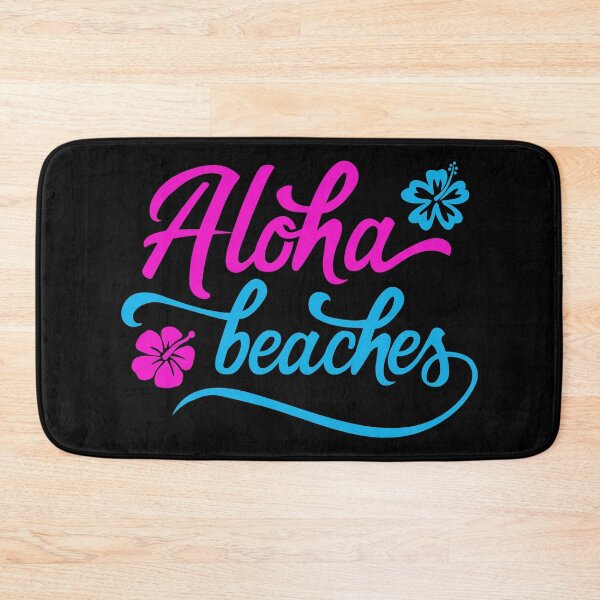 Item preview, Aloha Beaches Quote - Pink Blue - Vacation Vibes designed and sold by MysticMagpie.