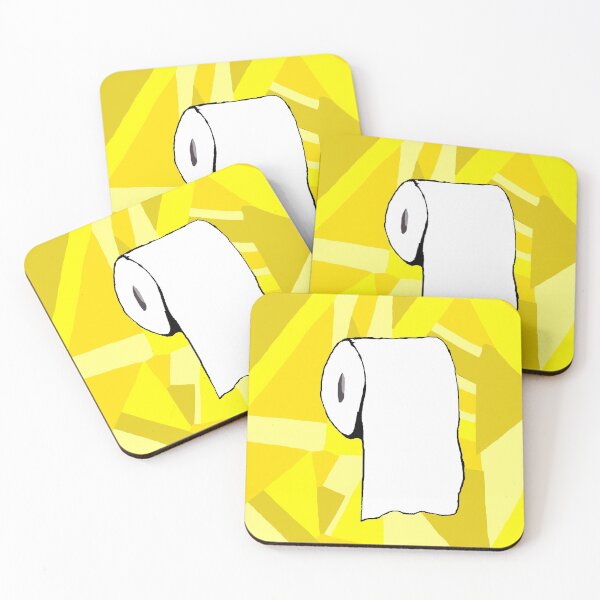 Artikelvorschau, Toilettenpapier - Gelb entworfen und verkauft von Dodie the Llama Designs.