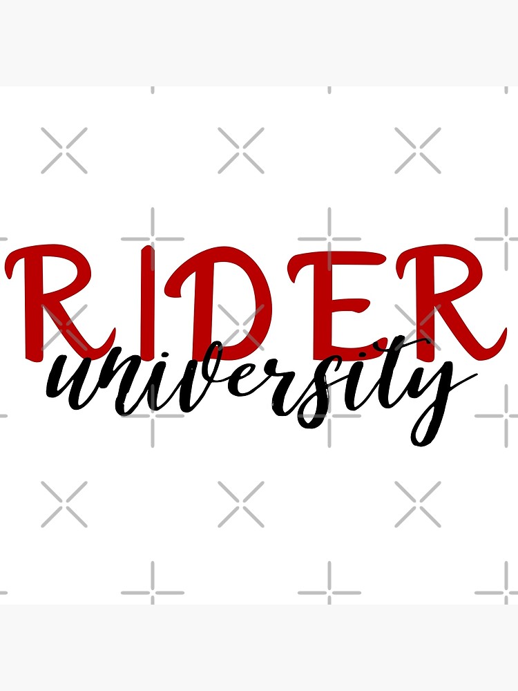 "rider university" Poster by danielleblack04 Redbubble