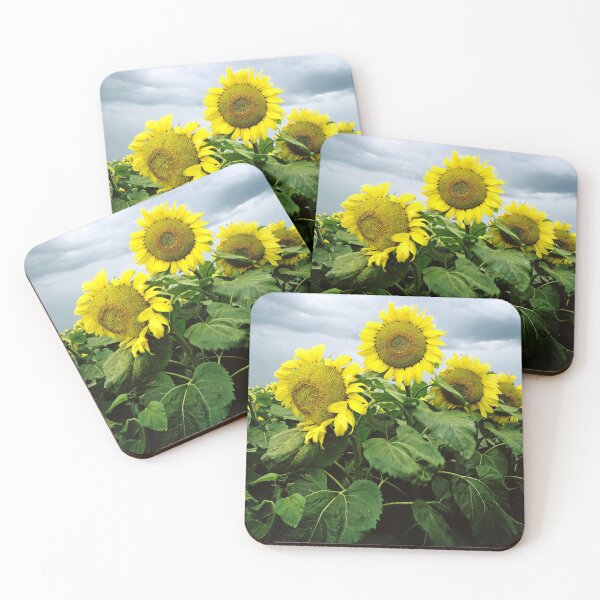 Item preview, Three Yellow Sunflowers in a Field designed and sold by photos-thoughts.