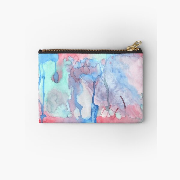 Item preview, Hand-Painted Abstract Watercolor Green Red Blue Painting designed and sold by Beverly Claire Kaiya.