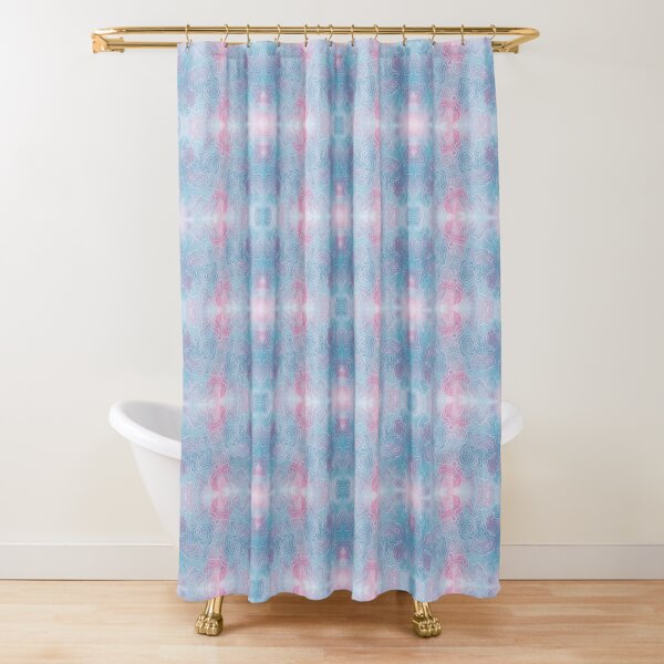 Pastel Kaleidoscope Shower Curtain