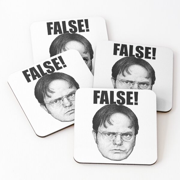Item preview, Dwight Schrute from The Office. FALSE! designed and sold by Mark Seabrook.