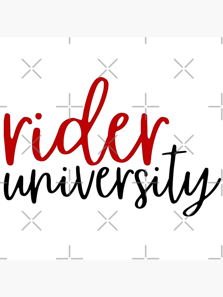 "rider university" Poster by danielleblack04 Redbubble