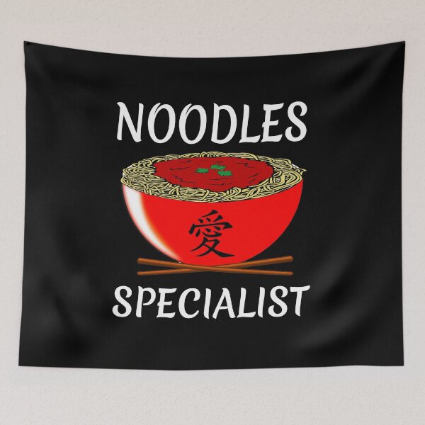 Item preview, Noodles Specialist Red Bowl, Funny Chopsticks Design Ramen Kawaii Gift designed and sold by PrintOfi.