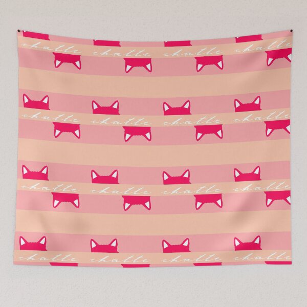 Item preview, Chatte the cat | Stripes Pattern designed and sold by cluelesspaula.