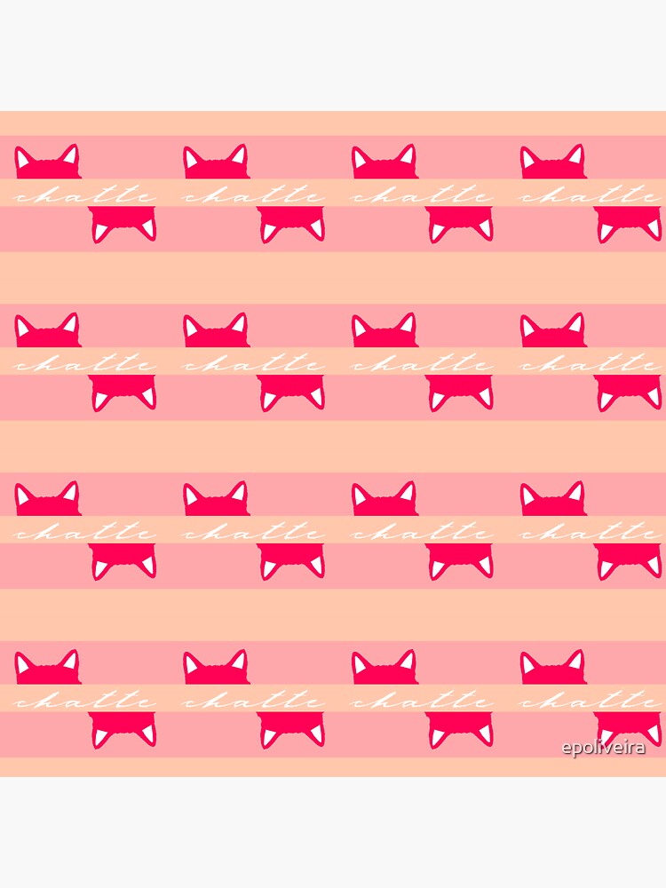Chatte the cat | Stripes Pattern by epoliveira