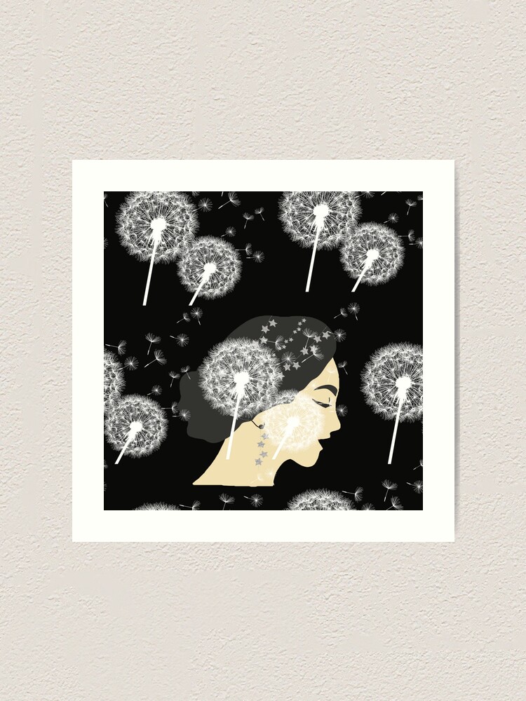 Alternate view of The Dandelion Queen Art Print