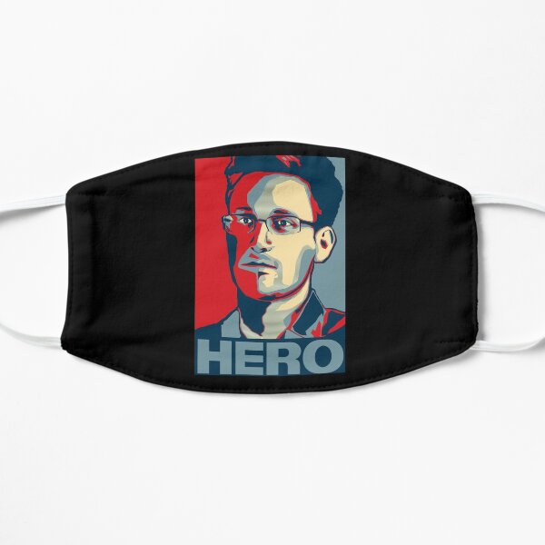 Edward Snowden Hero Art Flat Mask