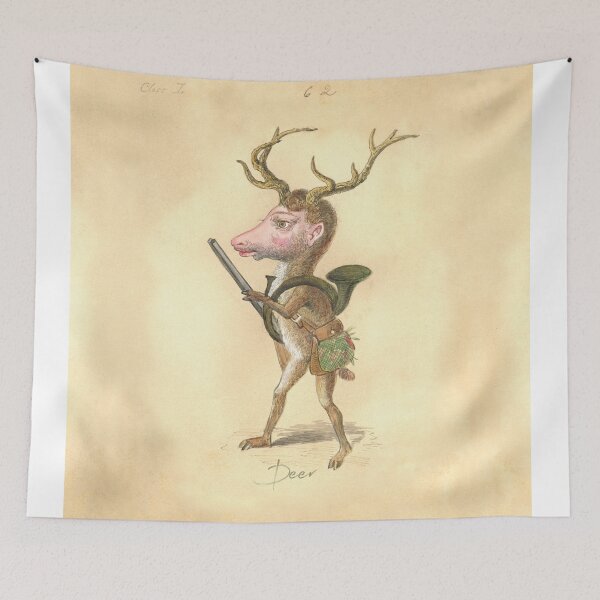 Item preview, Charles Briton: The Deer Hunter with horn and gun, 1873 designed and sold by ebrawne.