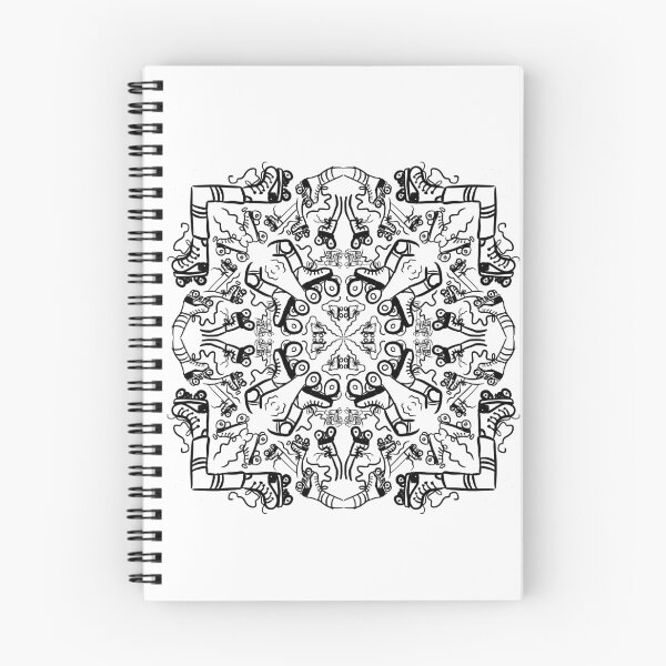Item preview, Rollerskating Mosaic Mandala Print designed and sold by Hotanist.