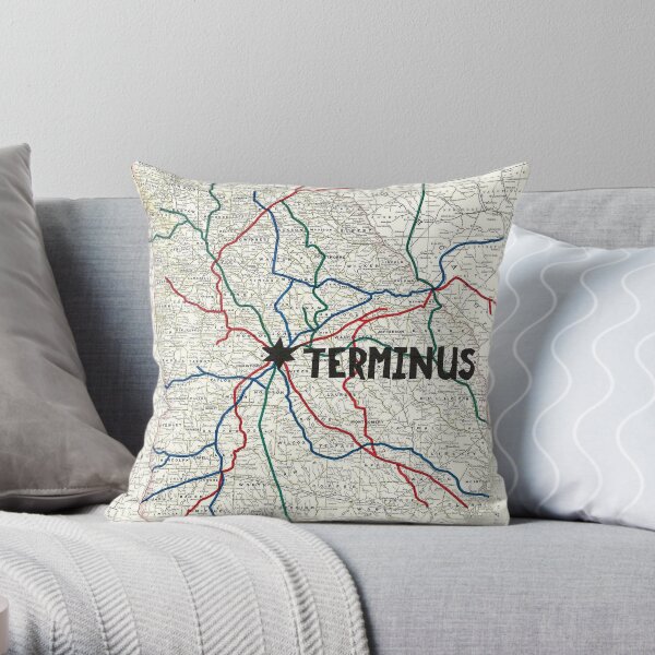 The Walking Dead - Carte Terminus Coussin