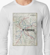 The Walking Dead - Terminus Map Long Sleeve T-Shirt