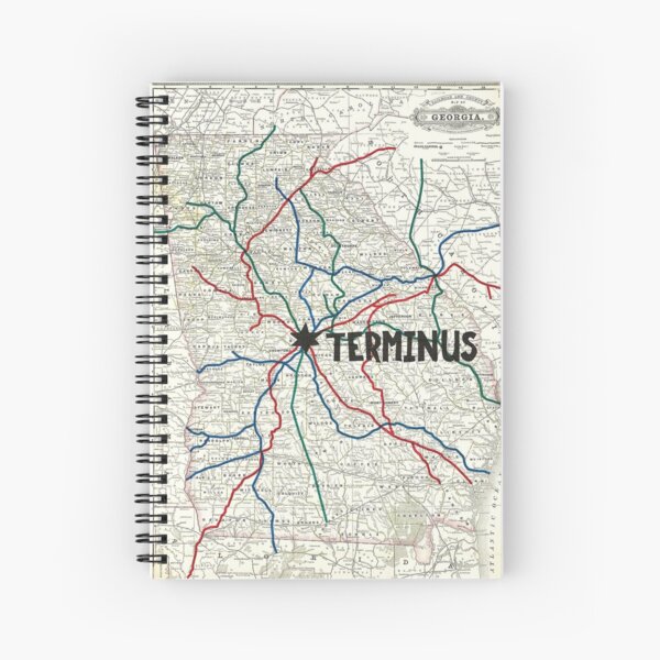 The Walking Dead - Terminus Map Spiral Notebook