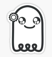 Gulliver the Ghost (black) Sticker