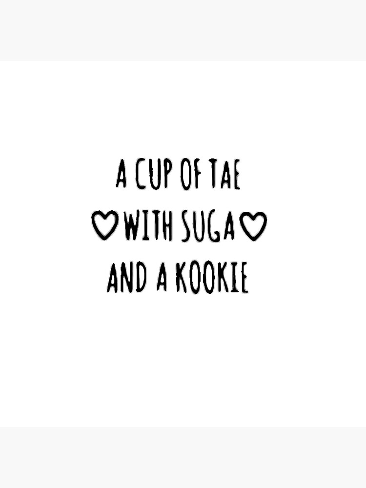 BTS A Cup of Tae with Suga and T-Shirt Kookie Unisex by greartshop1