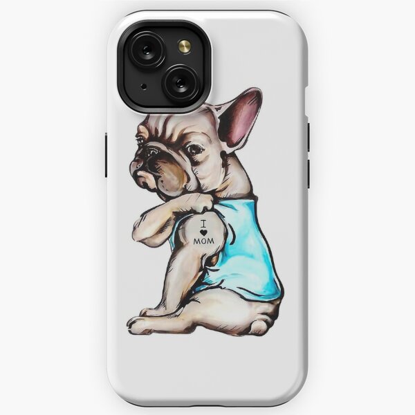 Iphone Case - Frenchie Bull Dog - Gangster Version - Black