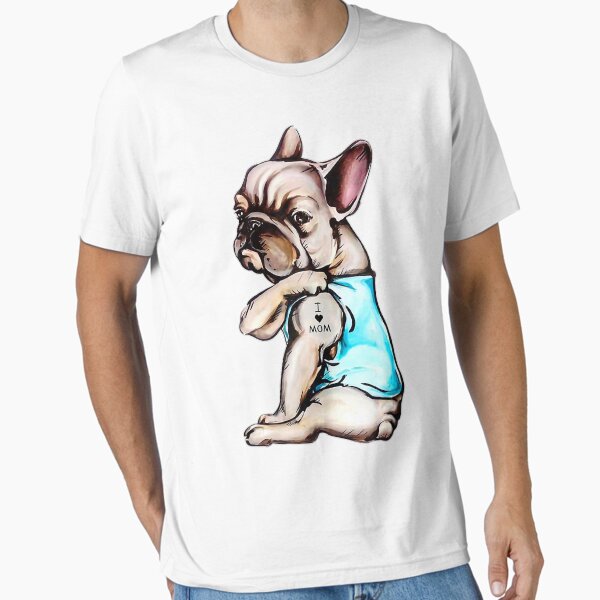 Item preview, French Bulldog I Love Mom Tattoo - Bulldog Mom designed and sold by kit189.