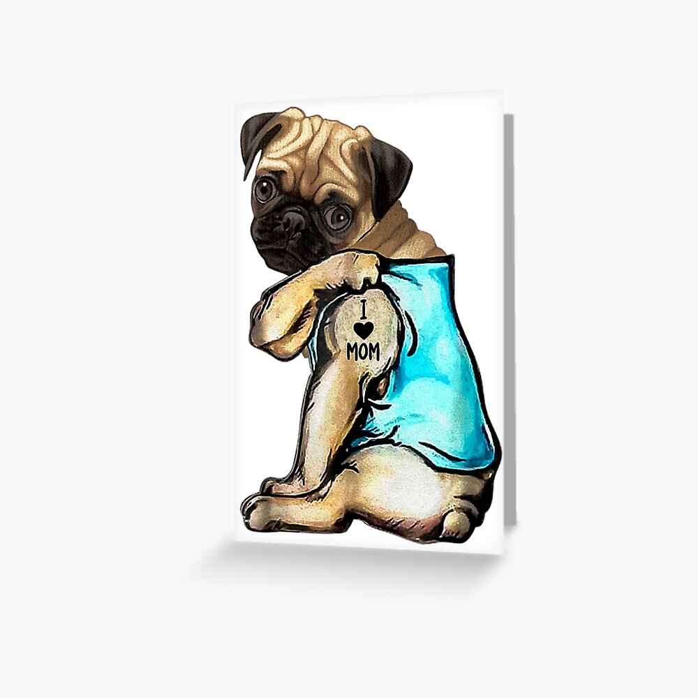 Pug Tattoo Design