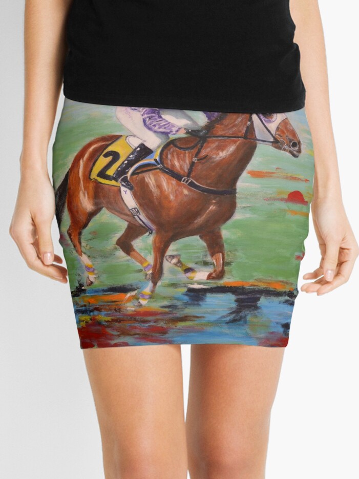 Original Wind Rider 2 Horse Racing Fauvist Painting