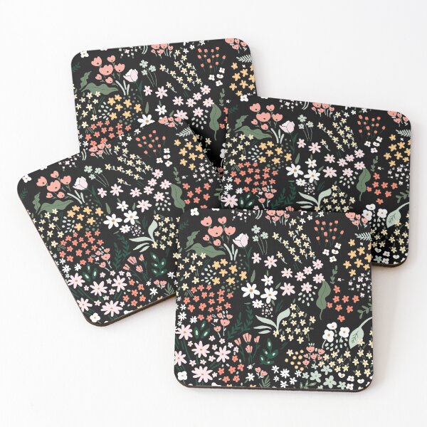 Item preview, Black Floral Print designed and sold by Marcelaopassos.