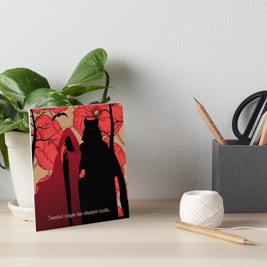 Little Red Riding Hood Art Board Print