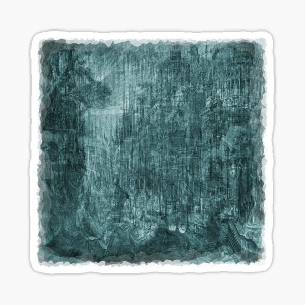 The Atlas of Dreams - Plate 35 (aqua) Sticker