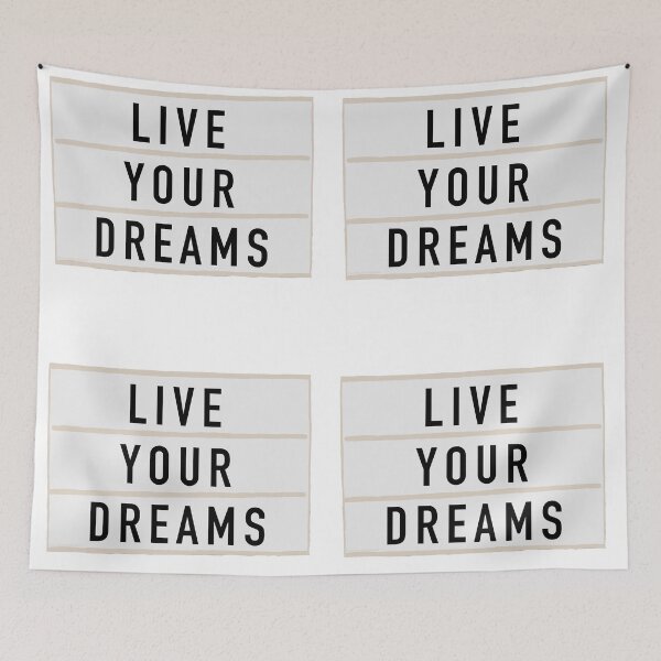 Item preview, “Live Your Dreams” - Light Board Box Quote designed and sold by alainakozyart.