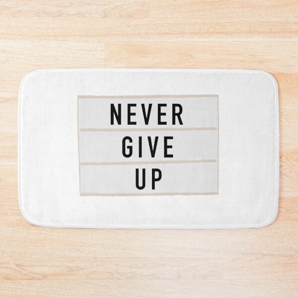 Item preview, “Never Give Up” - Light Board Box Quote designed and sold by alainakozyart.