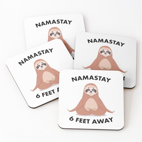 Item preview,  Social Distancing Sloth Namastay 6 Feet Away designed and sold by EstelleStar.