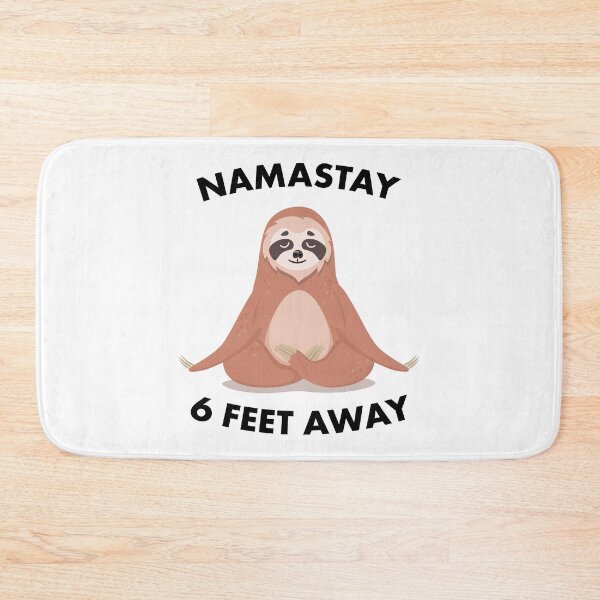 Item preview,  Social Distancing Sloth Namastay 6 Feet Away designed and sold by EstelleStar.
