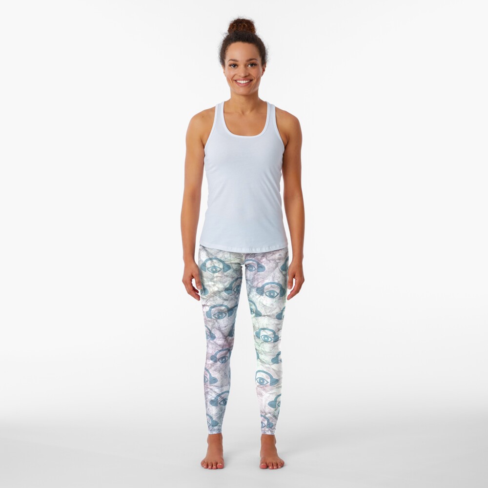 Water Color Geometry Leggings