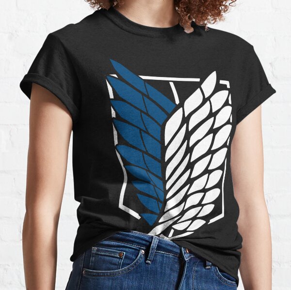 Attaque vintage sur le Titan's Logo Anime Black T-shirt classique T-shirt classique