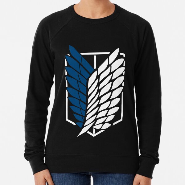 Attaque vintage sur le Titan's Logo Anime Black T-shirt classique Sweatshirt léger
