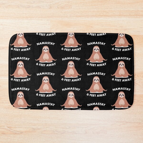 Item preview, Social Distancing Sloth Namastay 6 Feet Away designed and sold by EstelleStar.