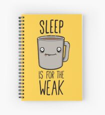 Cuaderno de espiral Dormir es para los débiles