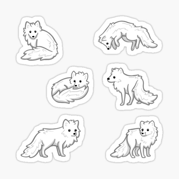 Arctic Fox Stickers