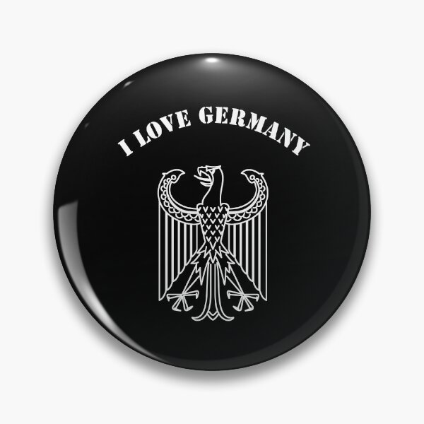 Item preview, I love Germany - German Retro Vintage Heraldic Crest Symbol - Bundesadler designed and sold by STYLESYNDIKAT.