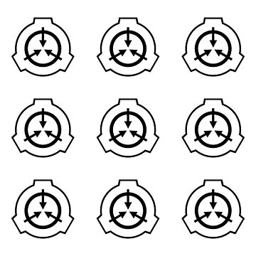 Artwork thumbnail, SCP Foundation Logo (Pack of 9 Stickers) by GillyTheGhillie
