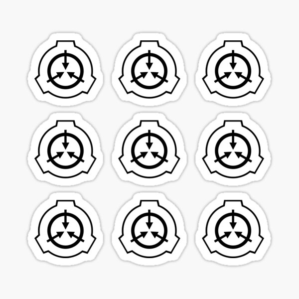 Item preview, SCP Foundation Logo (Pack of 9 Stickers) designed and sold by GillyTheGhillie.