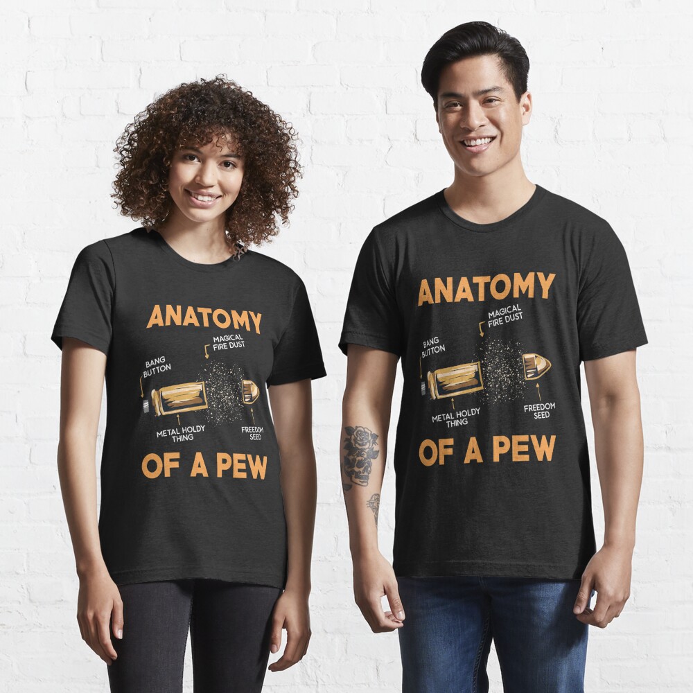 Discover GUNS: Anatomy Of A Pew 2nd amendment t shirt gift | Essential T-Shirt 