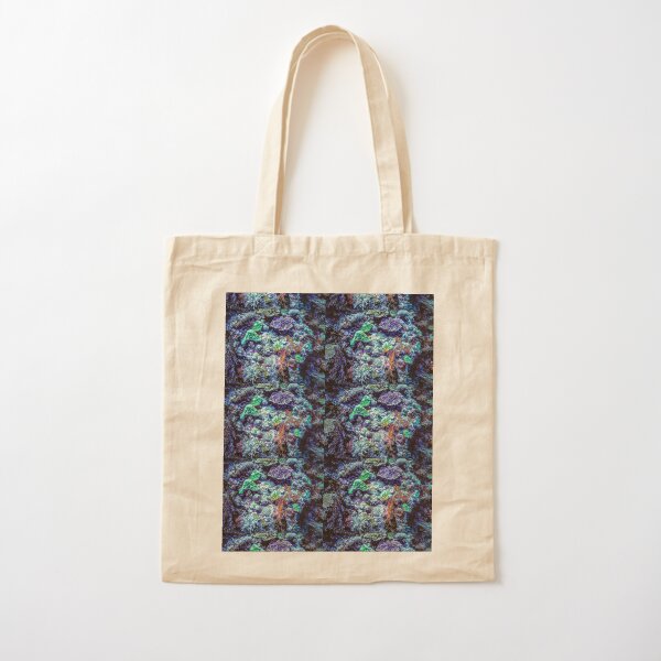 Coral Reef Diversity Deep Blue Sea - Mixed Media DiveArt Cotton Tote Bag